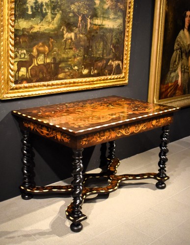 Antiquités - Table à écrire de style Louis XIV - France, XIXe siècle